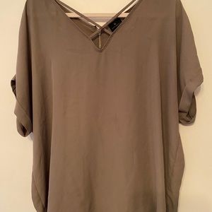 Tan dress blouse